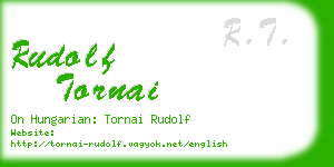 rudolf tornai business card